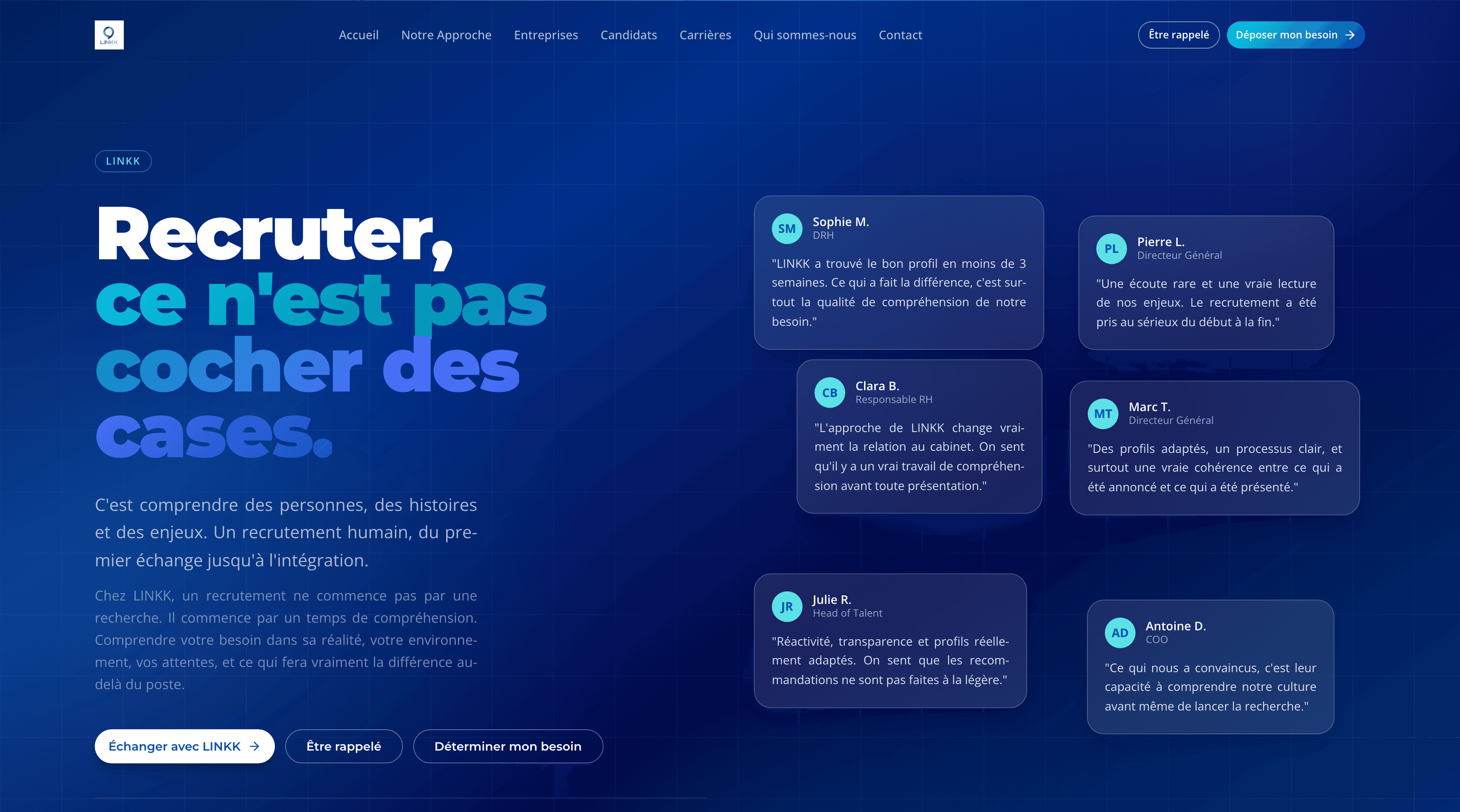 LINKK – Cabinet de recrutement, La Ciotat & Saint-Denis, capture 1